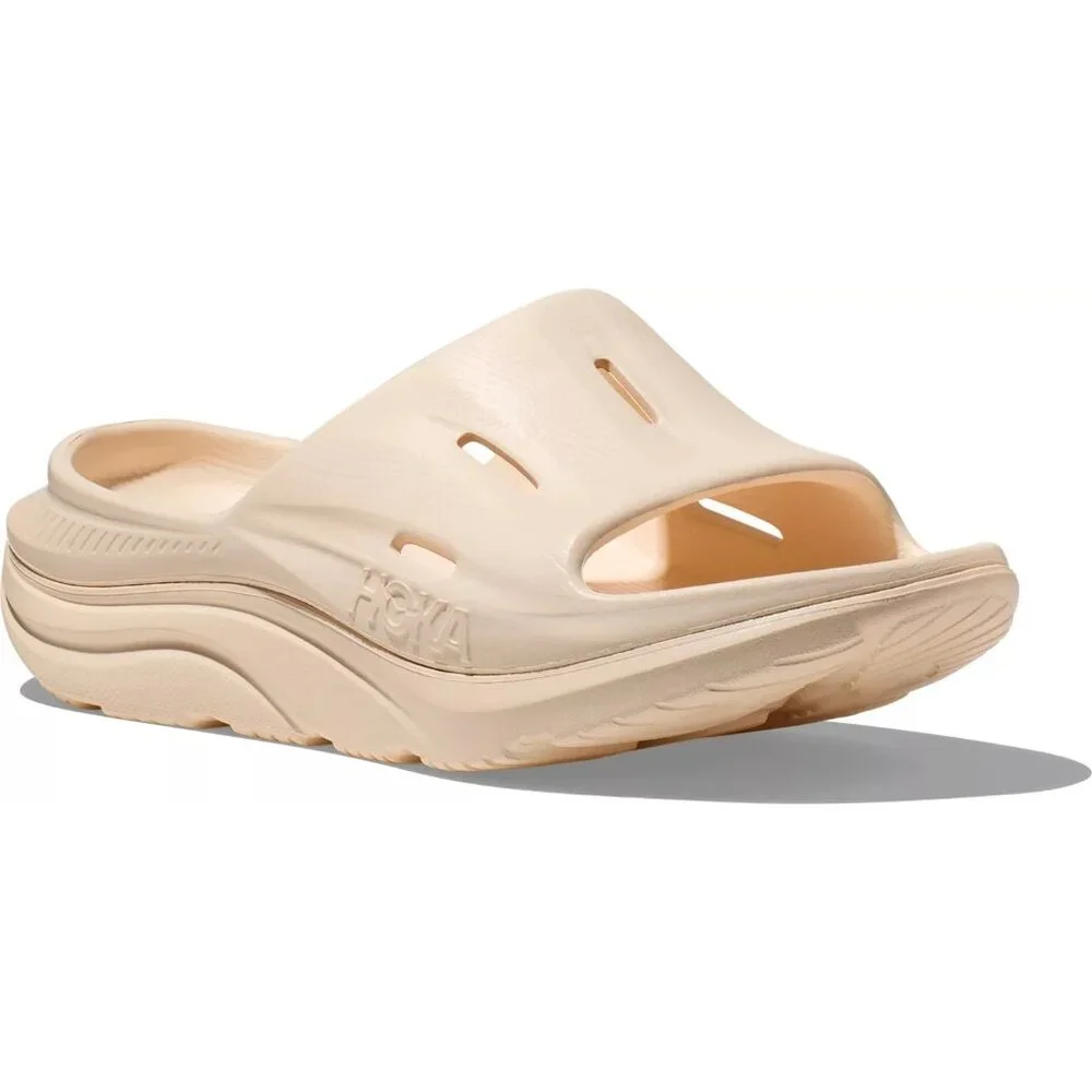 Hoka Ora Recovery Slides 3 Comfort Sandals US Men's 12 / Women's 14, Vanilla, NE